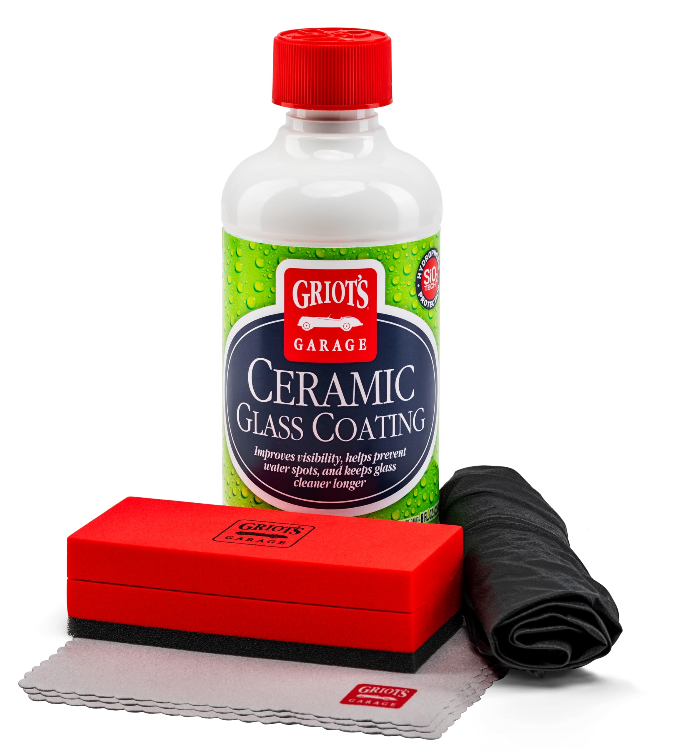 Griot's Garage 10867 Ceramic Glass Coating Kit - Ultimate Car Paint Protection & Shine - Perfect for Auto Detailing, DIY Car Care & Long-Lasting Vehicle Gloss