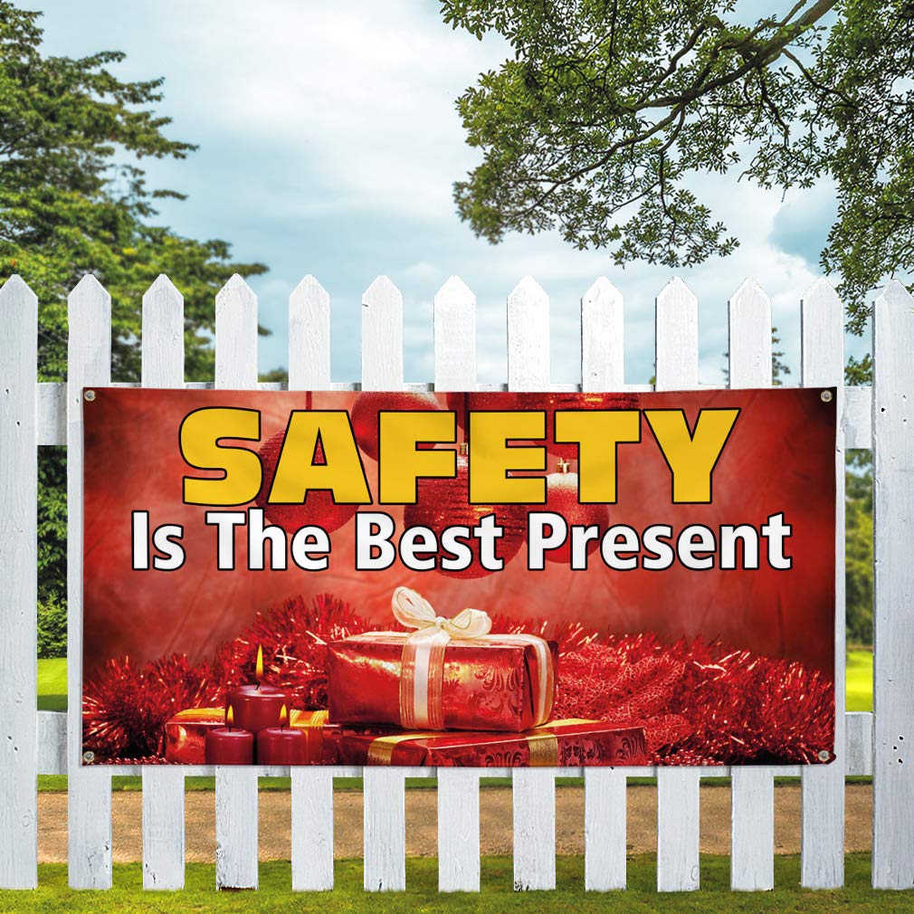 Durable Vinyl Banner - 60x144 Inches, Weatherproof & Industrial Grade with 10 Grommets for Secure Installation | Perfect for Yard Signs, Safety Warnings, Construction Sites, and Outdoor Events
