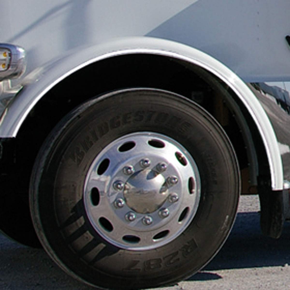 Trux Accessories TFT-PET389 Peterbilt 388/389 Fender Trim Kit - Durable Chrome Plated Replacement Part for Semi Truck Exterior Protection | Perfect for Long Haul Trucks & Heavy Duty Vehicles
