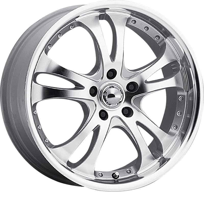 American Racing 17x7.5 AR383 Casino Silver Machined Wheels +45mm Offset - Premium Alloy Rims for Trucks, SUVs & Muscle Cars - Perfect for Off-Roading, Street Performance & Custom Builds