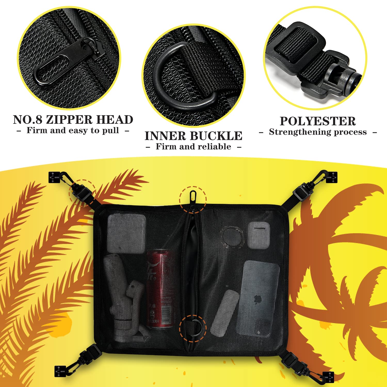 **Premium Paddleboard Deck Bag - Waterproof Mesh Storage Accessory with Durable Straps for SUP Gear | Perfect for Kayaking, Boating & Beach Trips**