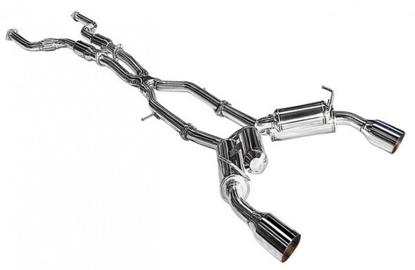 2009-2016 Infiniti FX35 FX37 QX70 Performance Exhaust System with Polished Tips - Upgrade Your Car's Sound & Power for Street Racing & Daily Driving