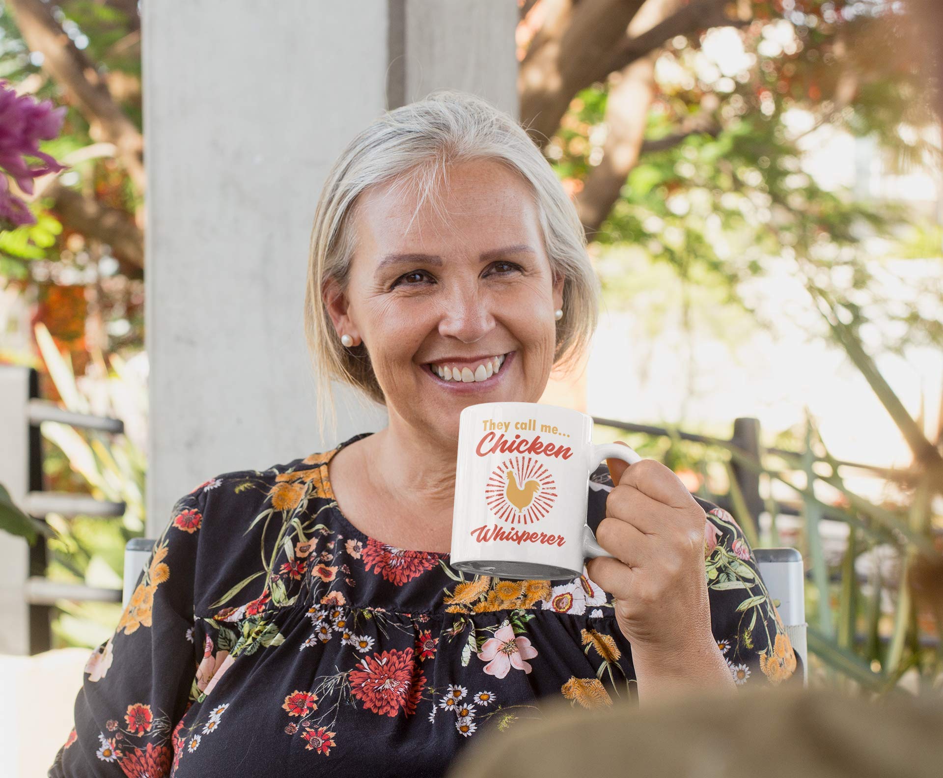 Funny Chicken Whisperer Farm Themed Coffee Mug - 15oz Ceramic Cup for Farmers, Animal Lovers & Country Living - Perfect for Morning Coffee, Tea or Farmhouse Decor