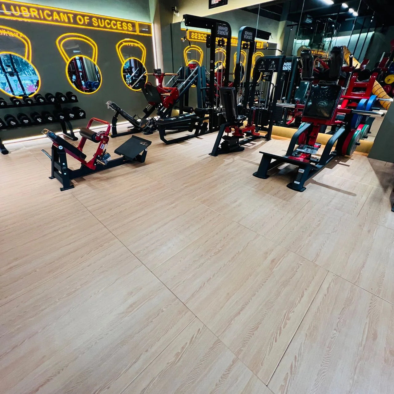 FITLAB Faux Wooden Flooring - Waterproof & Durable Laminate Flooring for Home & Office | Easy Installation & Scratch-Resistant | Perfect for Living Room, Bedroom, and Commercial Spaces