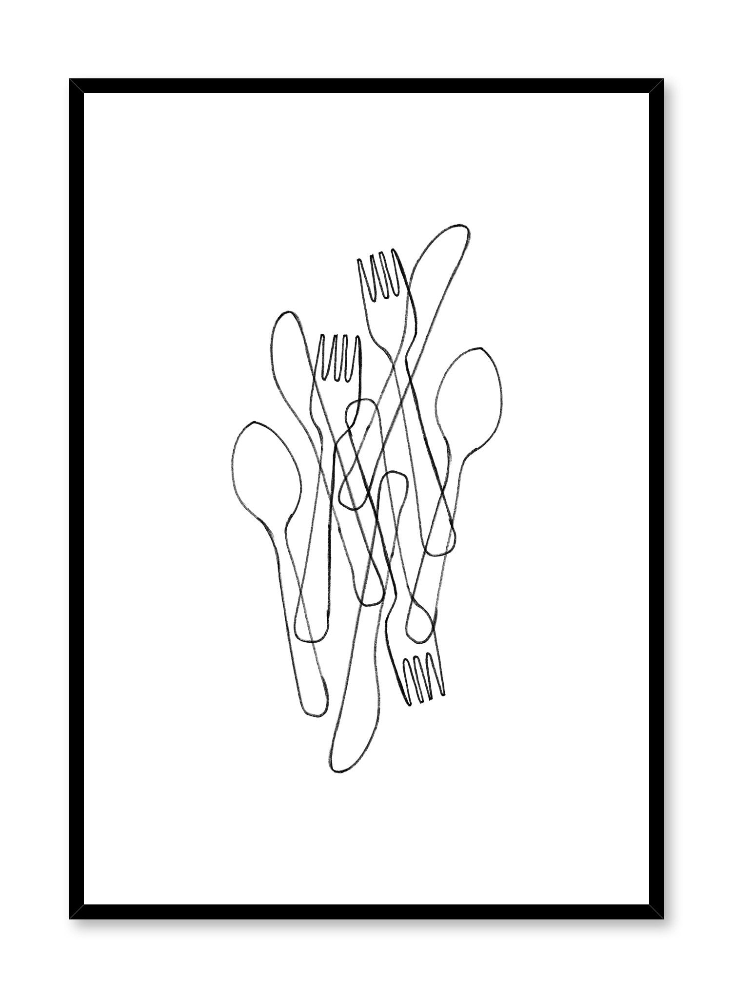 Premium Stainless Steel Forks & Knives Set - Durable Cutlery for Dining, Kitchen & Outdoor Use - Perfect for Restaurants, Picnics, Camping & Home Decor