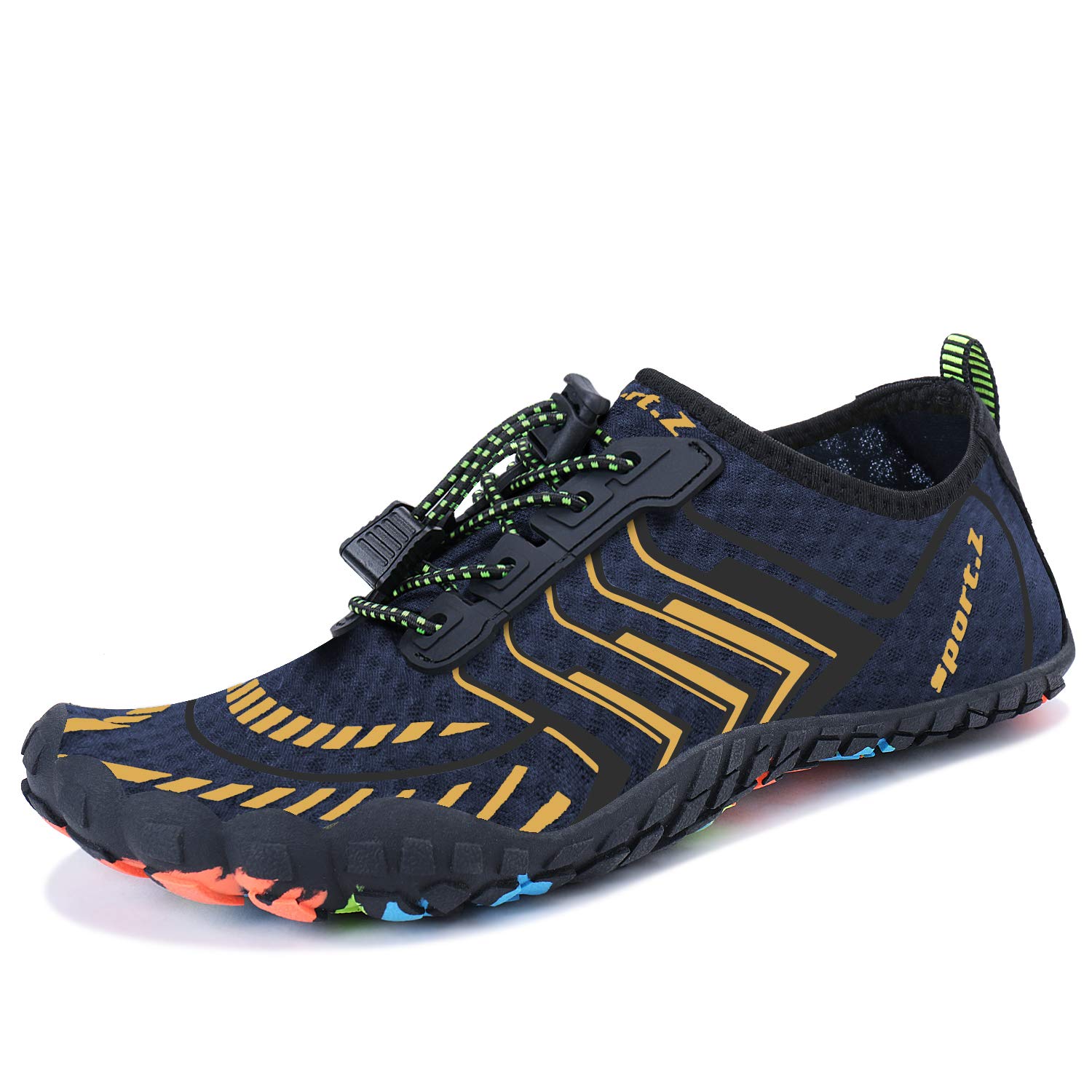 MAYZERO Water Shoes for Men & Women - Quick-Dry Swim Surf Shoes for Beach, Pool, Hiking | Non-Slip Aqua Shoes with Wide Toe | Winter House Slippers for Indoor/Outdoor Use | Perfect for Water Sports, Yoga & Casual Wear