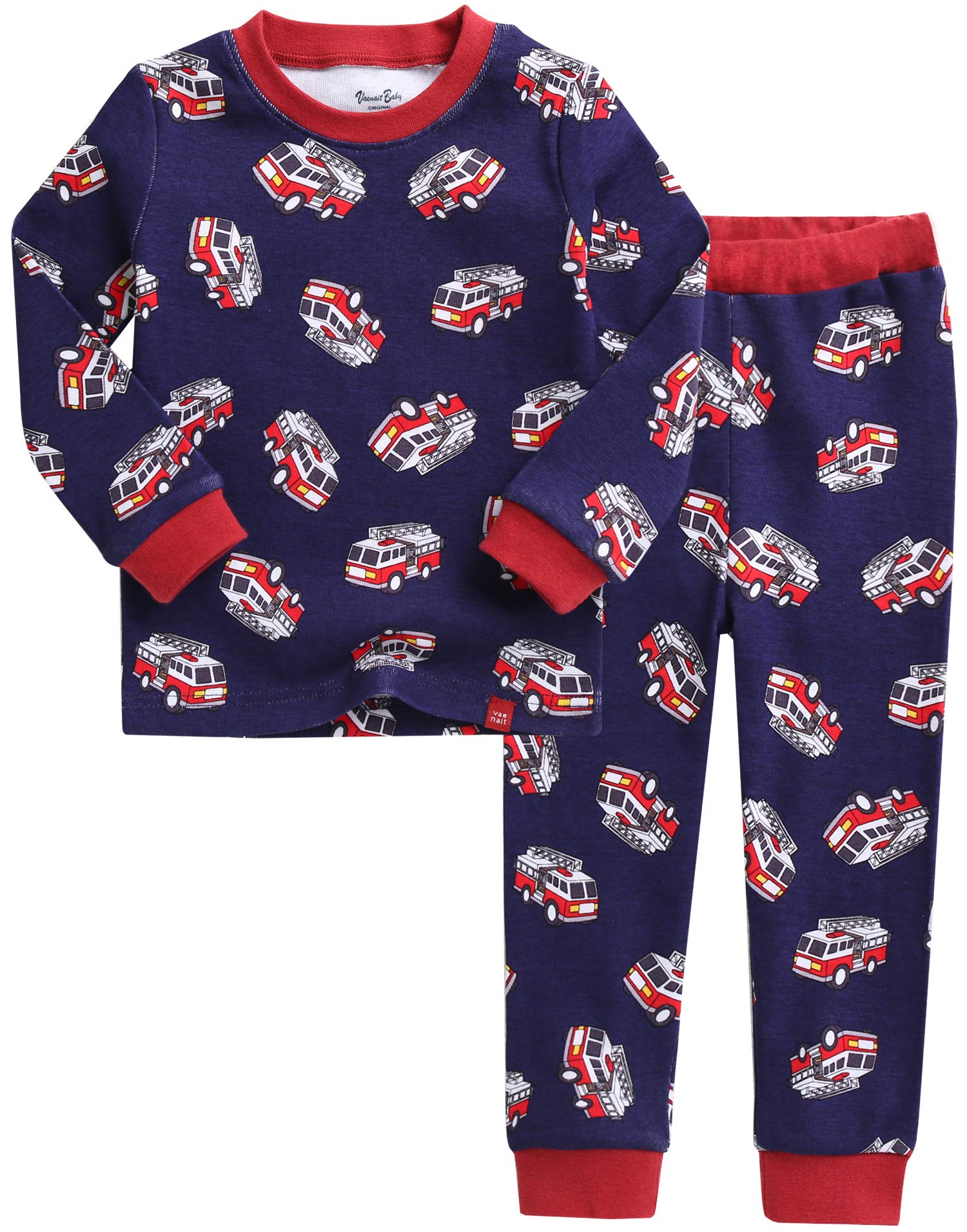 VAENAIT Kids Cotton Dino Pajama Set - Comfy Sleepwear for Boys & Girls