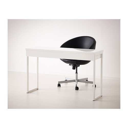 Besta Burs Wooden Desk & Laptop Table with 2 Drawers - Dual-Sided Varnish Finish for Home Office, Study & Workspace