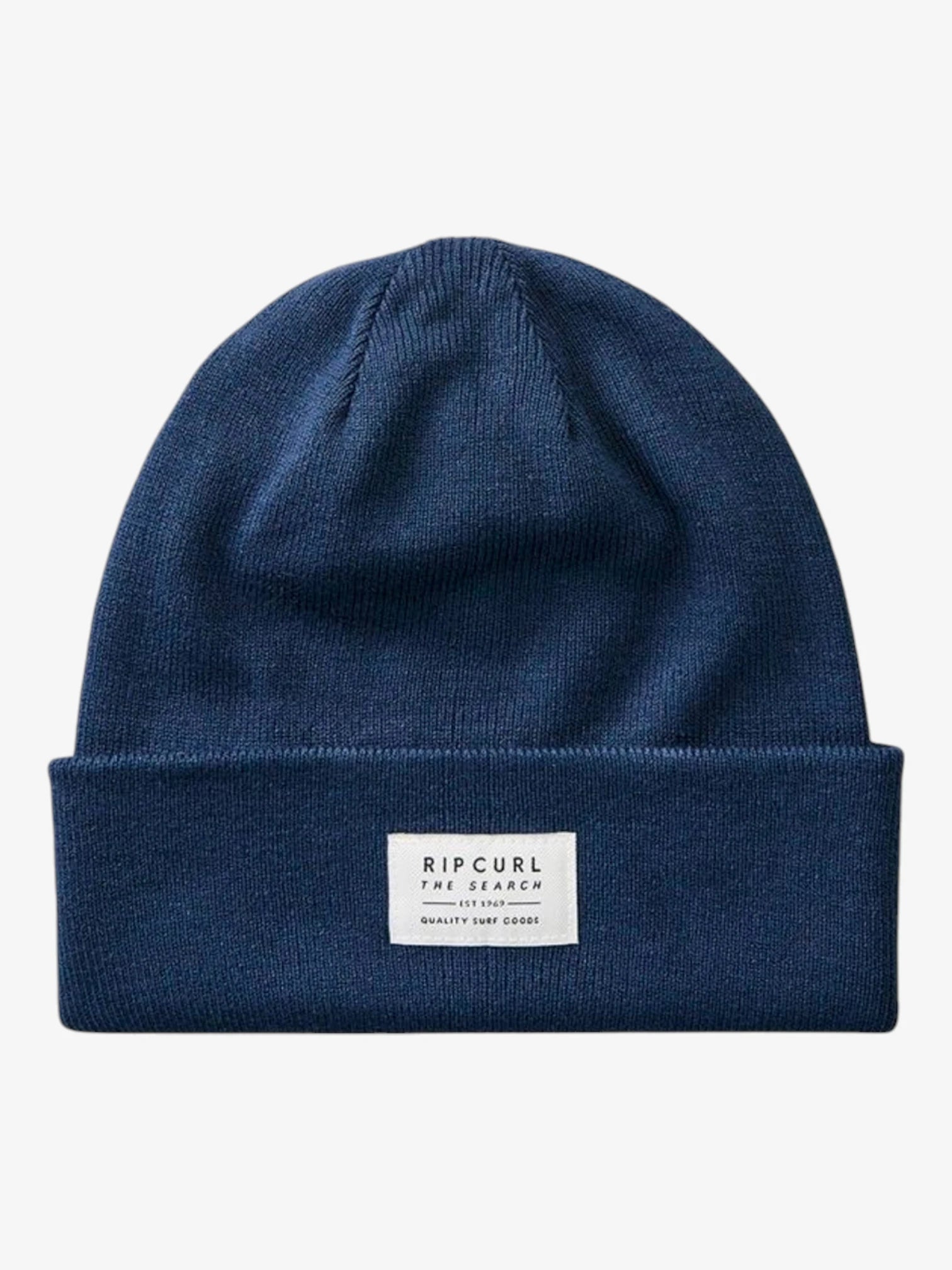Rip Curl Crusher Beanie - Dark Blue Winter Hat for Men & Women - Warm Knit Skull Cap for Skiing, Snowboarding & Outdoor Activities
