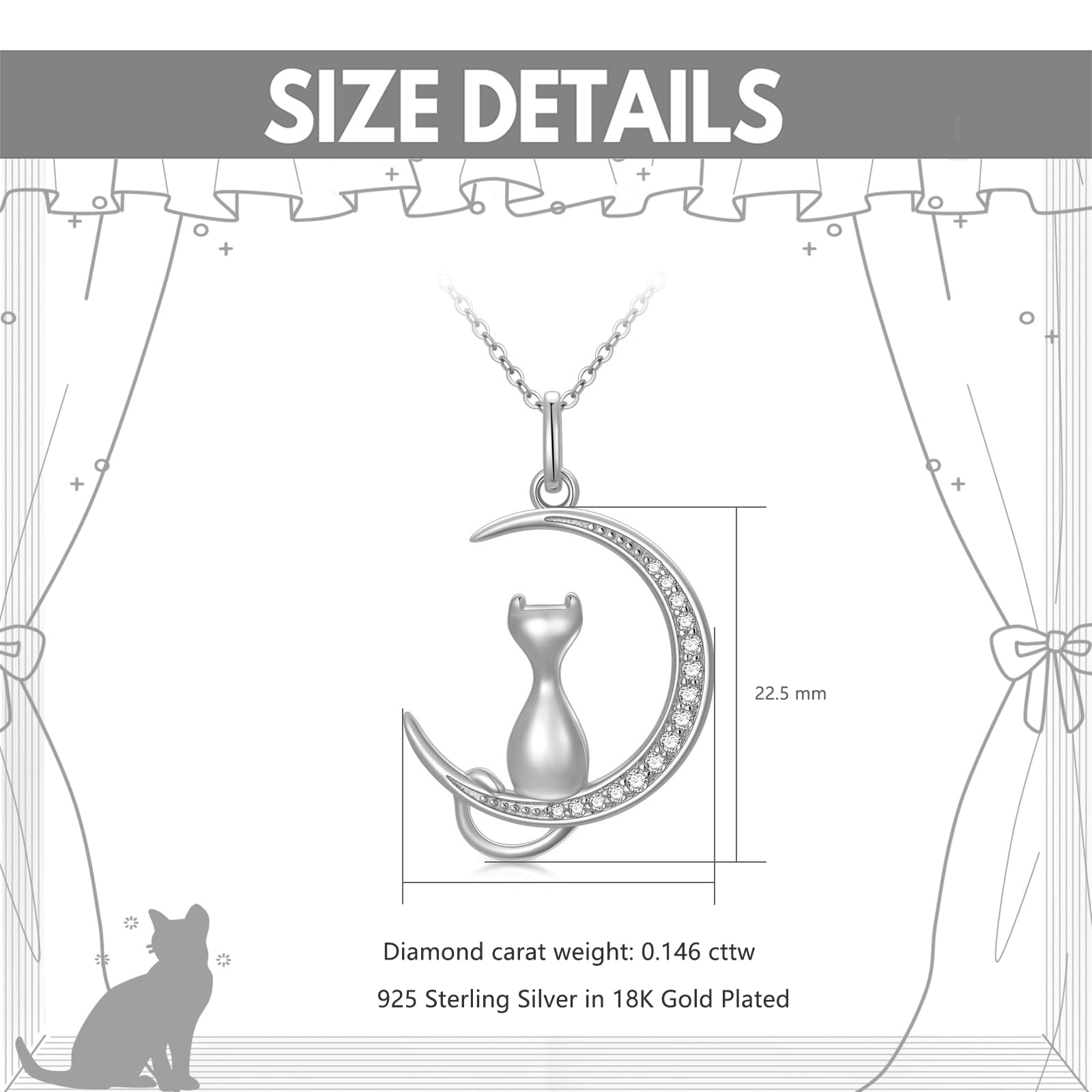 Natural Diamond Infinity Swirl Sterling Silver Heart Pendant Necklace - 18-20 Inch Love Jewelry Gift for Women, Mom, Wife | Perfect for Anniversaries, Valentine's Day & Special Occasions