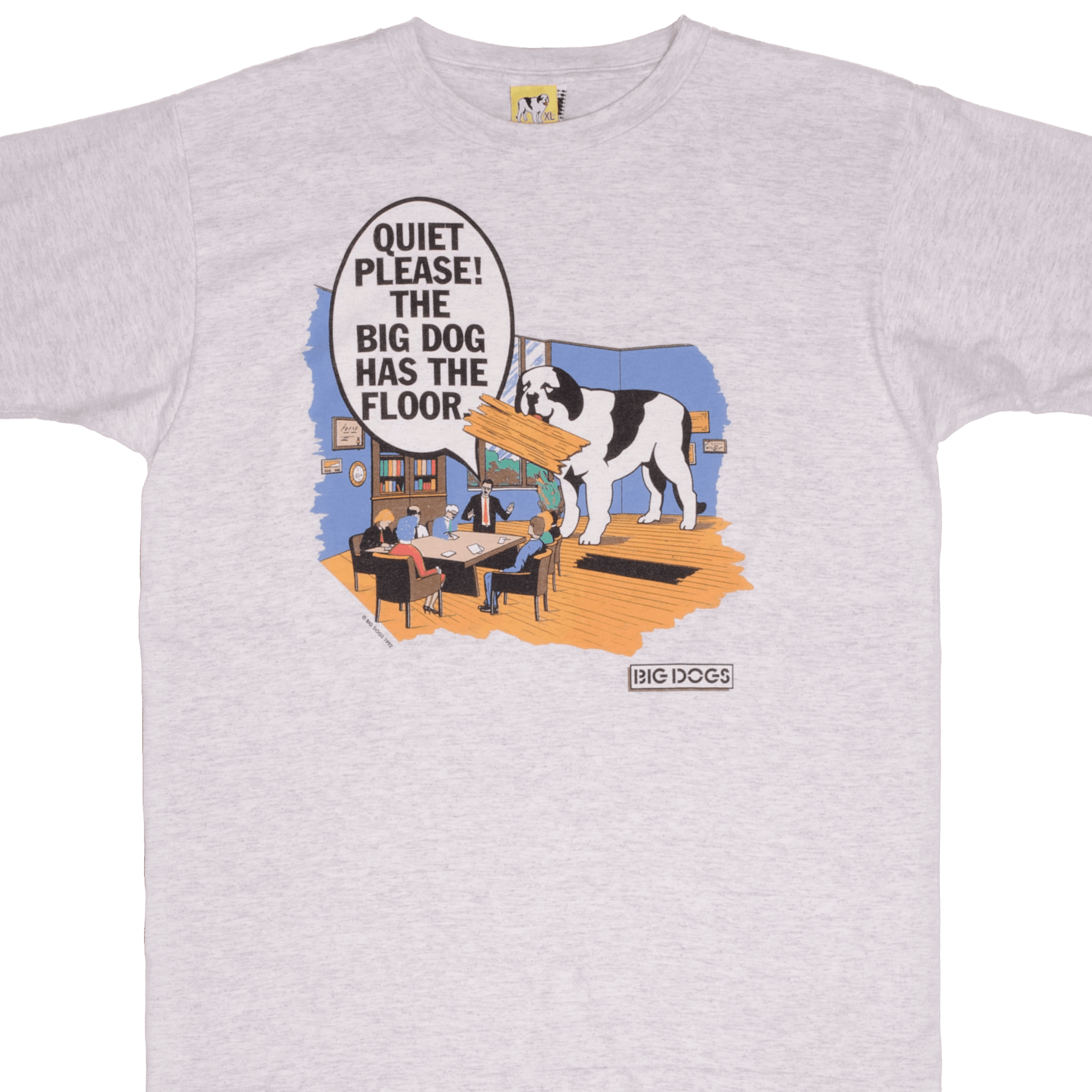 Vintage Big Dogs Graphic Tee Shirt 1992 Retro XL Size - Casual Streetwear for Men, Perfect for Everyday Wear & 90s Nostalgia Fashion