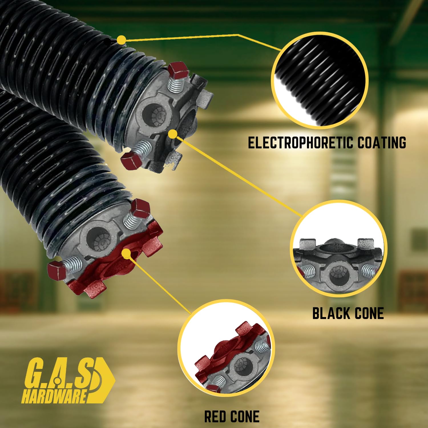 Garage Door Torsion Spring 218x1.75x28 - Left & Right Hand Wound Replacement Pair - Durable Steel Coils for Smooth Garage Door Operation - Perfect for Home Garage Door Repair and Maintenance