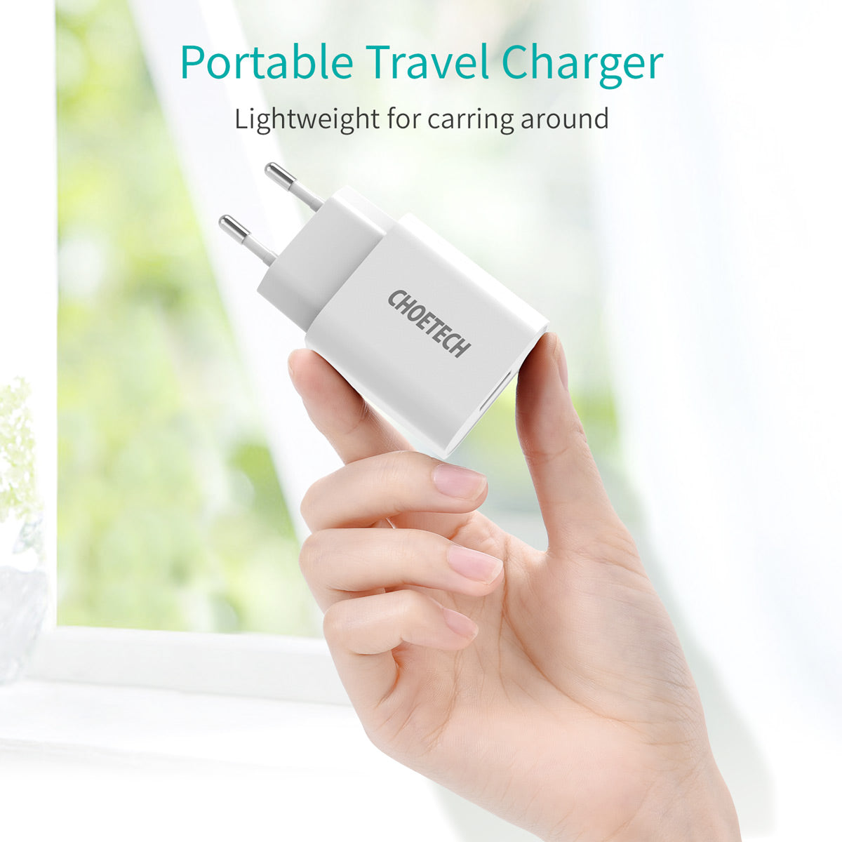 Choetech 18W Fast USB A Wall Charger Adapter - Quick Charge for iPhone, Samsung, Android Phones & Tablets - Perfect for Home, Office & Travel Use