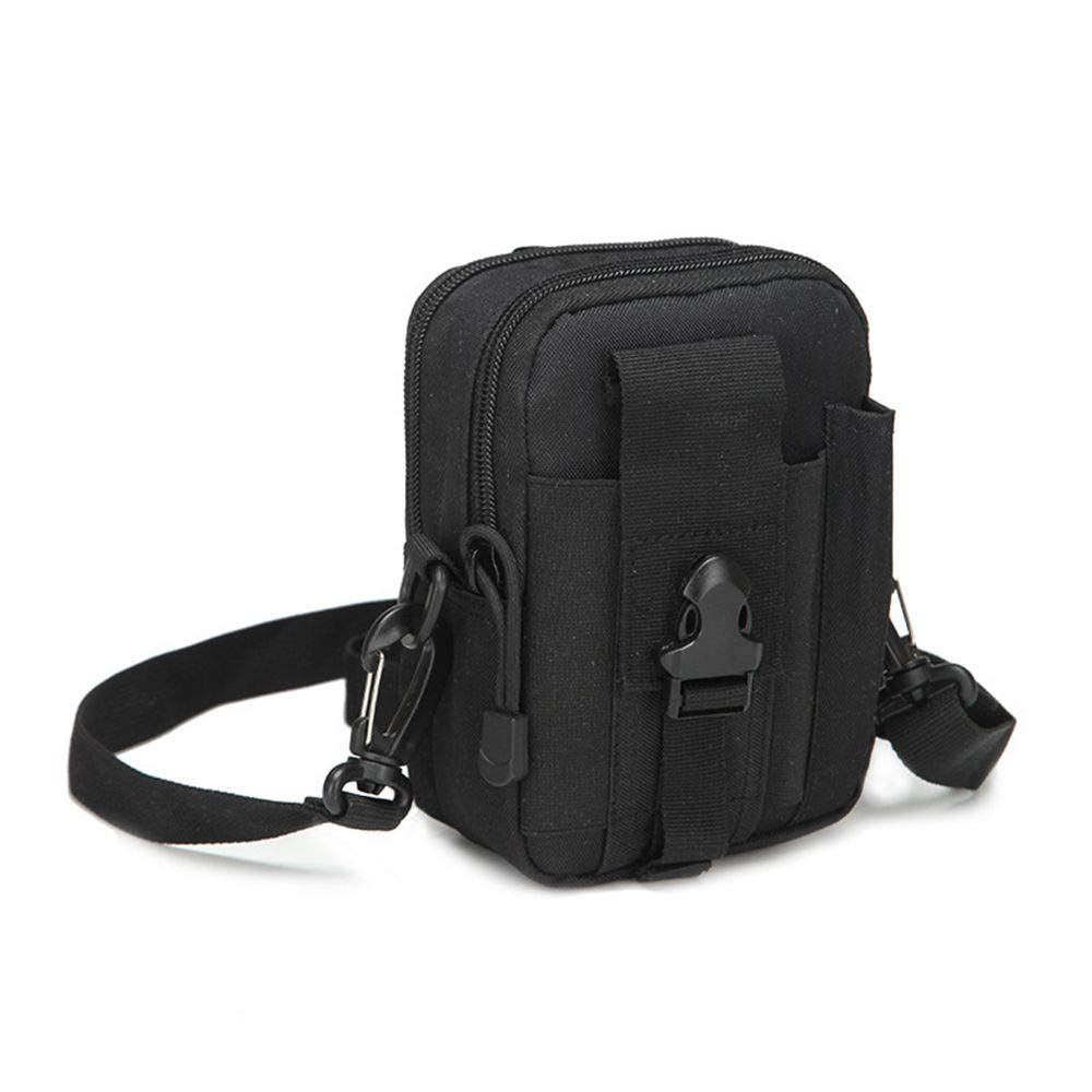 Tactical Waist Bag - Durable Outdoor Molle Pouch with Adjustable Shoulder Strap for Metal Detecting, Hunting, Shooting Range Sports - Perfect for Camping, Hiking & Airsoft Accessories