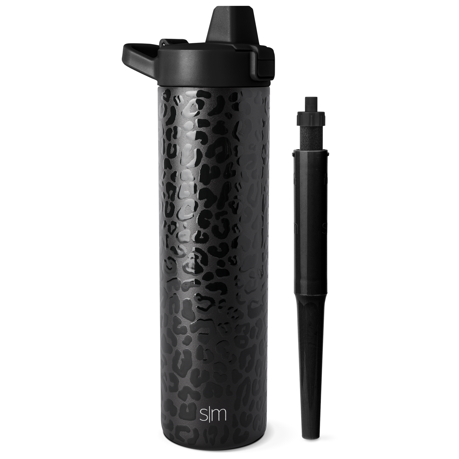 Stainless Steel Water Bottle with Flip Straw Lid - Leak Proof & Easy to Carry - Perfect for Gym, Hiking, and Outdoor Activities