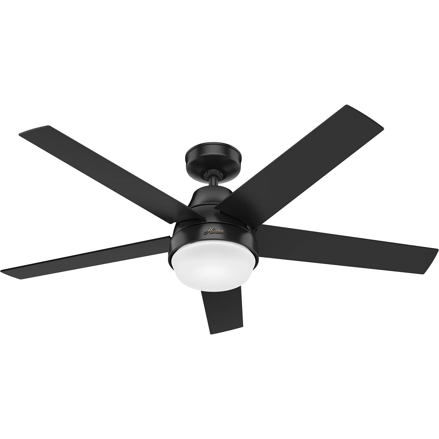Hunter Fan Company 51314 Aerodyne 52-Inch Matte Black Ceiling Fan - Energy Efficient, Quiet DC Motor - Indoor/Outdoor Use (2-Pack) - Perfect for Living Rooms, Bedrooms & Covered Patios