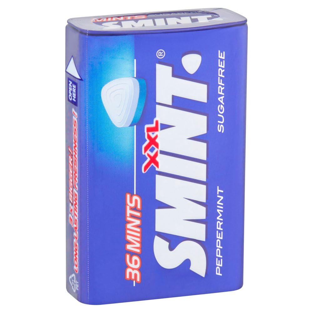 SMINT Sugar-Free Peppermint Mints in 12 Metal Tins | Fresh Breath Dental Care | Perfect for Office, Travel & After Meals