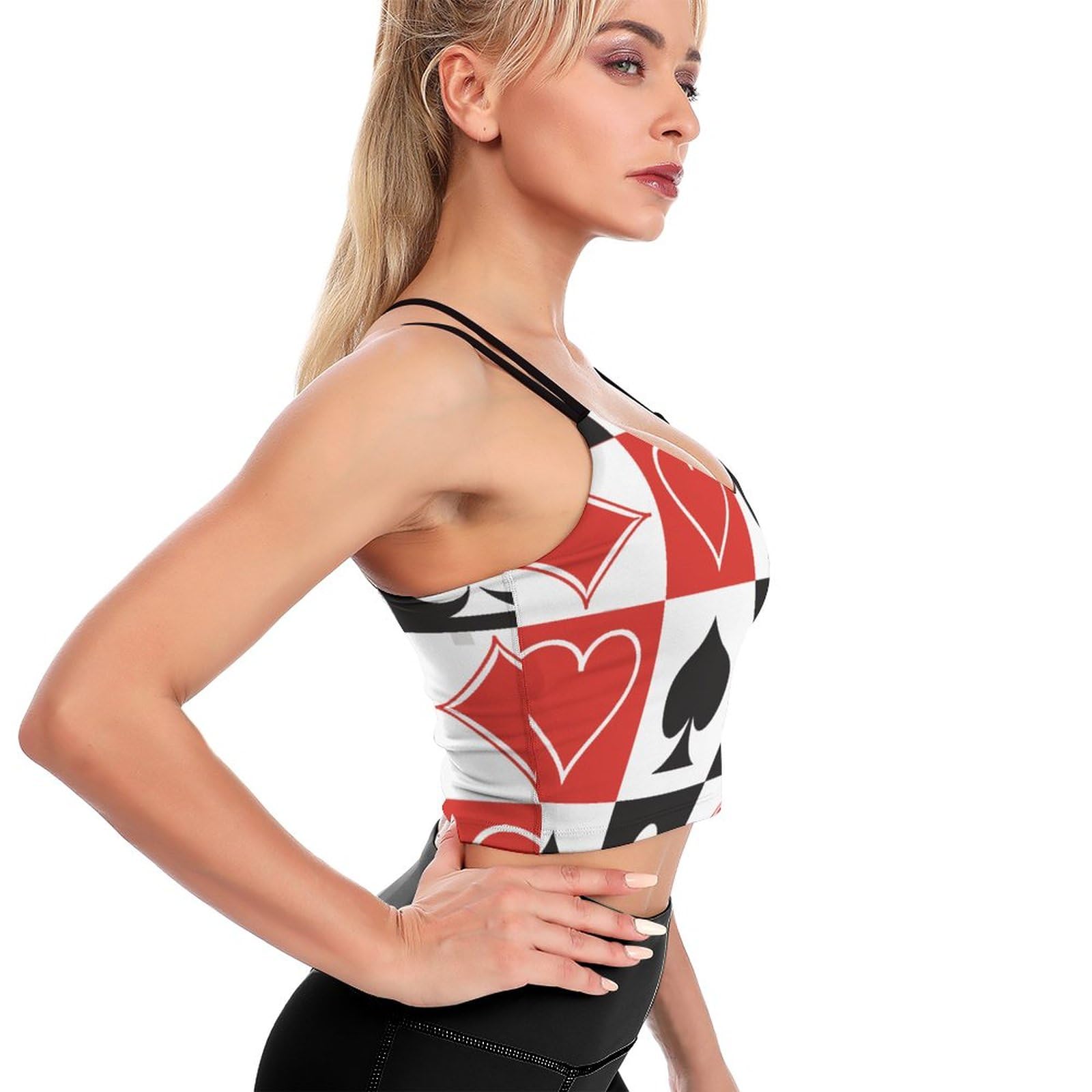 RIMENCH Women's Comfortable Racerback Sports Bra - Yoga Vest Tank Top for Workout, Running, Gym & Activewear - Breathable Seamless Workout Bras for Women