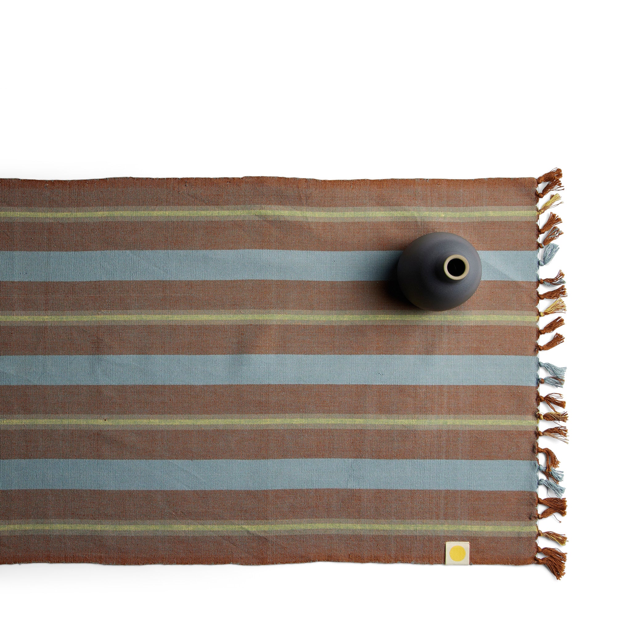 Bonnie Plaid Table Runner in Luna - Elegant Farmhouse Dining Decor for Thanksgiving, Christmas & Holiday Parties