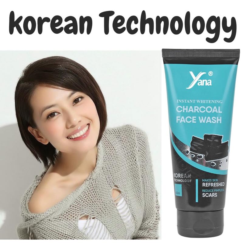 Best Acne-Fighting Charcoal Face Wash for Women - Deep Cleansing & Oil Control for Clear Skin - Perfect for Daily Skincare Routine & Sensitive Skin Care