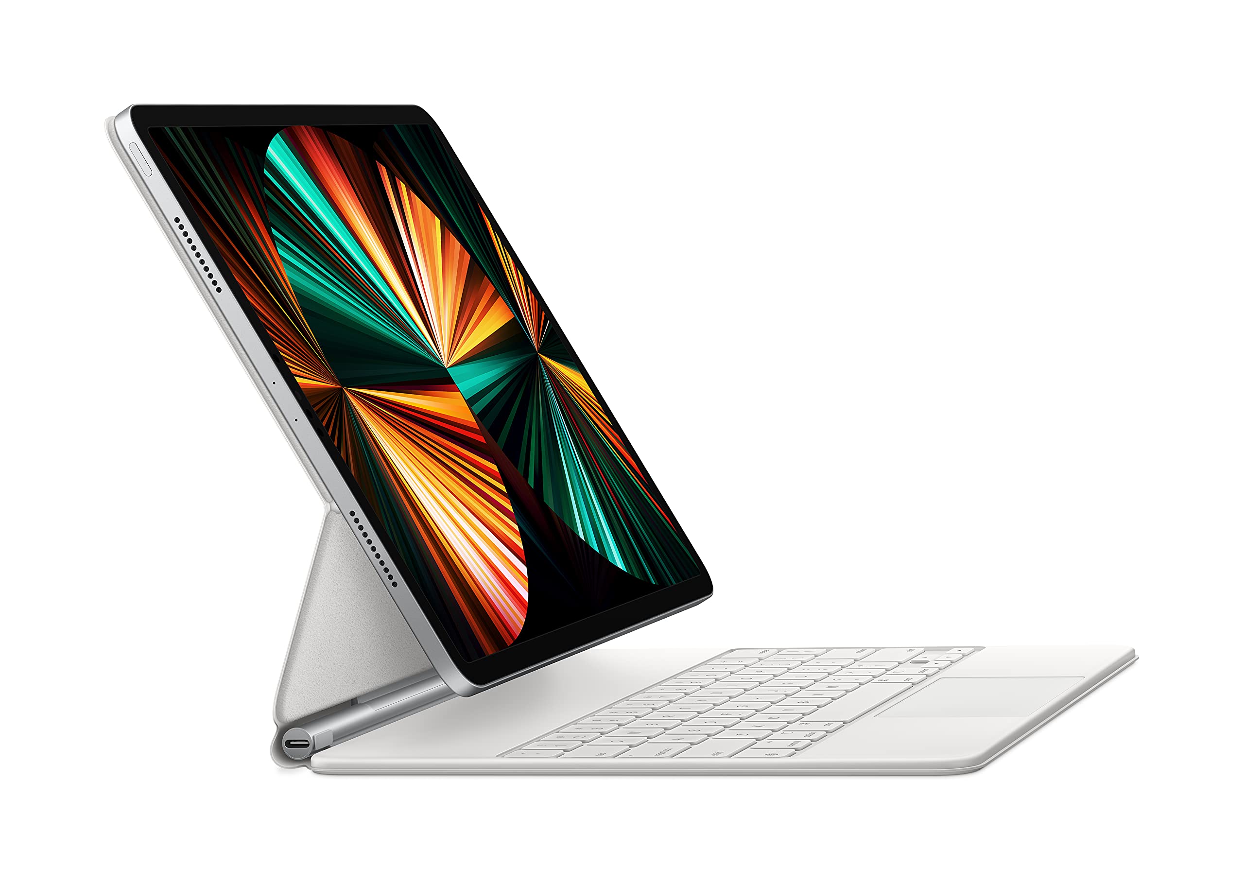 Apple Magic Keyboard for iPad Pro 12.9-inch (5th Gen) - Swiss Layout - White - Premium Wireless Keyboard with Trackpad | Perfect for Work, Study & Creative Projects