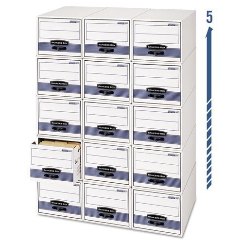 Bankers Box Stor/Drawer Steel Plus Storage Box - Heavy-Duty File Organizer for Office & Home Use | Secure Document Storage Solution