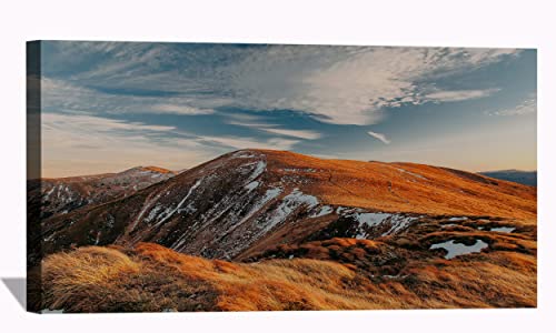 Mountains Snow Autumn