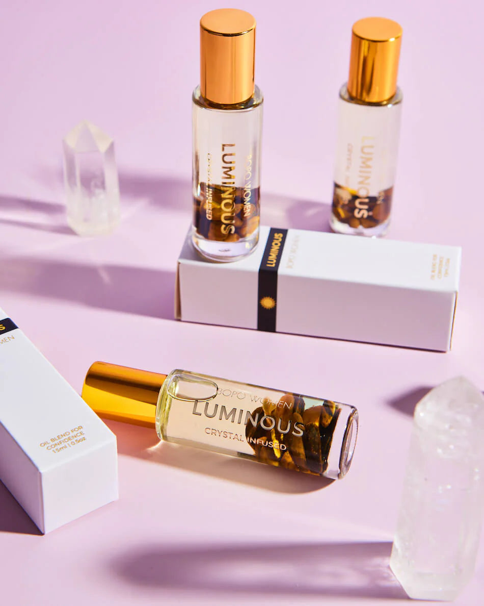 Bopo Women's Luminous Perfume Roller - 15ml Long-Lasting Fragrance Oil for Daily Wear, Date Night & Special Occasions