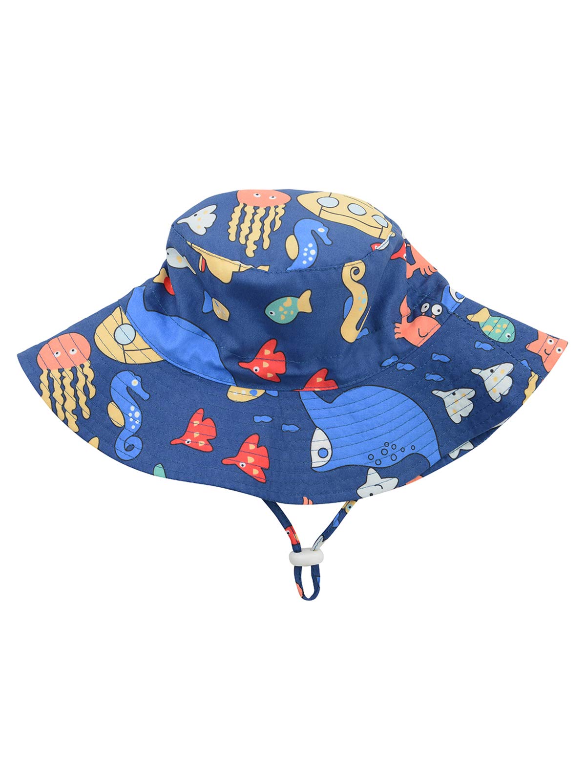 UPF 50+ Baby Sun Hat for Toddlers - Wide Brim Summer Bucket Hat for Boys & Girls - Sun Protective Outdoor Beach Play Hat for Infants & Kids - Perfect for Beach Trips, Park Outings & Sunny Day Adventures