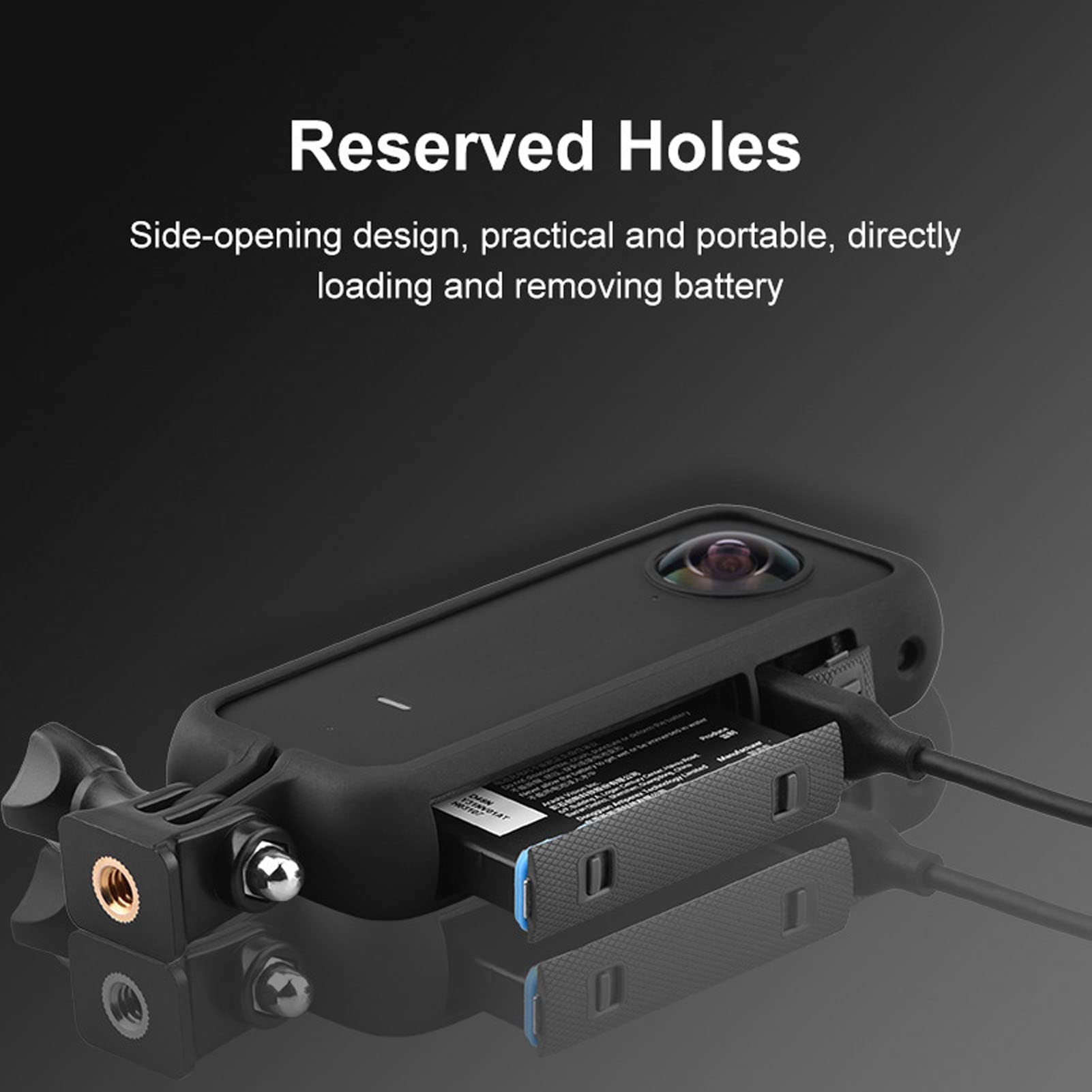 Insta360 One X2 Panoramic Camera Frame - Durable ABS Protective Case for Action Camera | Perfect for Travel, Vlogging & Outdoor Adventures