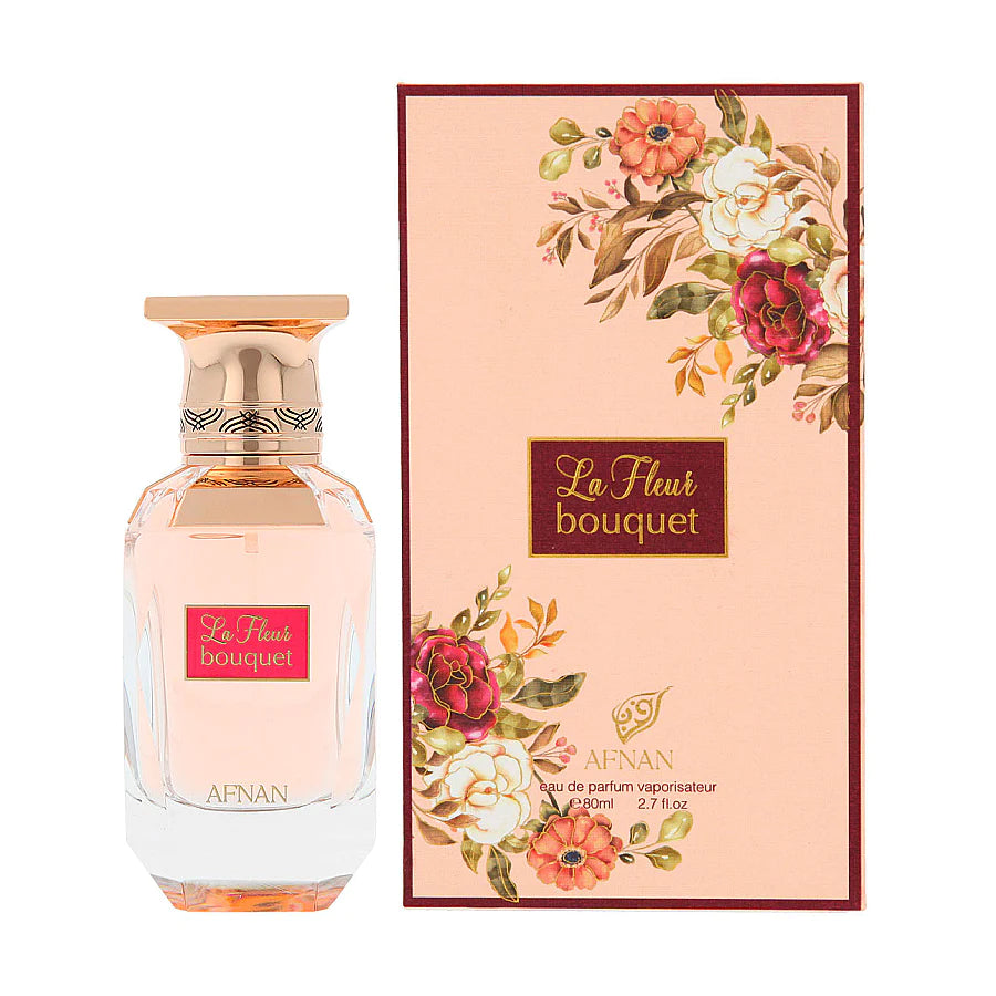 Afnan La Fleur Bouquet Eau de Parfum for Women - 80ML Floral Perfume Spray | Romantic Date & Evening Wear Fragrance