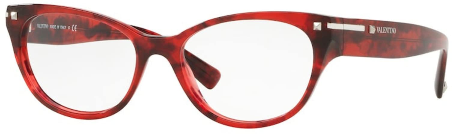 Valentino VA 3020 5020 Havana Red Eyeglasses - Stylish Designer Frames for Women & Men | Perfect for Work, Reading & Fashion Accessories