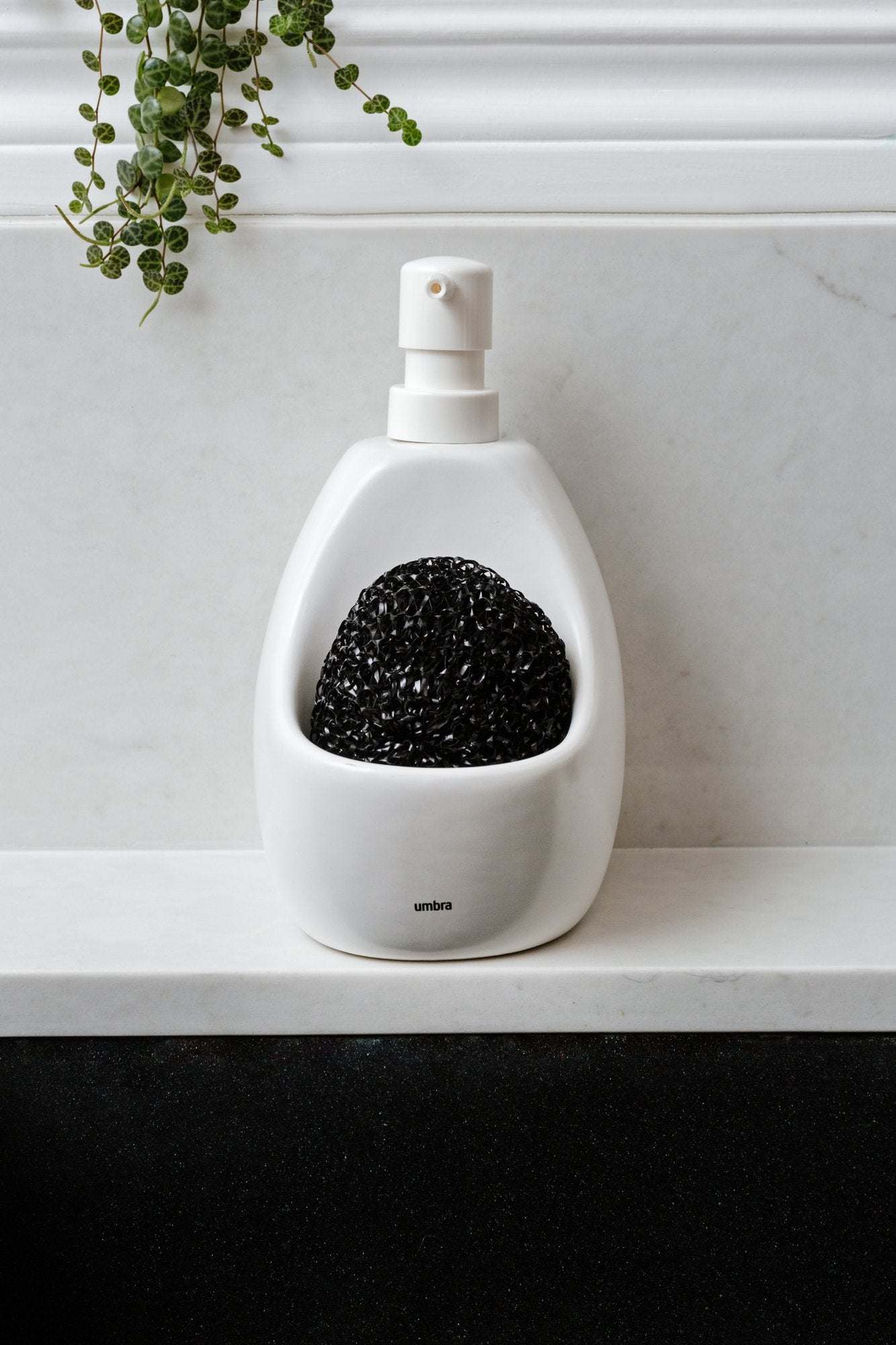 JOEY Soap Dispenser with Scrubby - Automatic Foaming Soap Pump for Kitchen & Bathroom - Hands-Free Liquid Soap Dispenser for Easy Cleaning