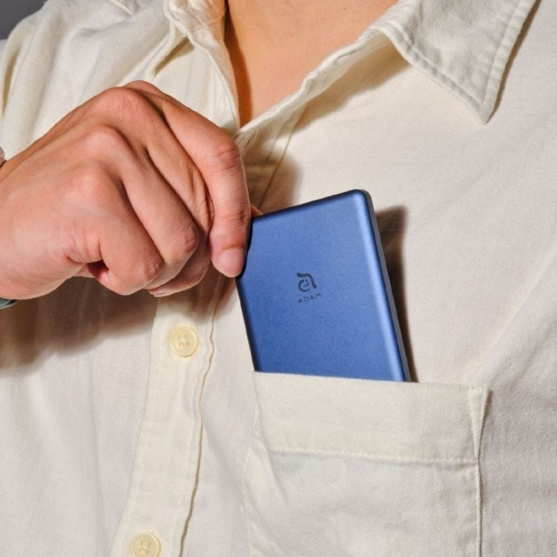 Adam Elements CS5 5000mAh Portable Power Bank - High Capacity External Battery Charger for iPhone, Android, Tablets - Perfect for Travel, Camping, and Emergency Power Backup