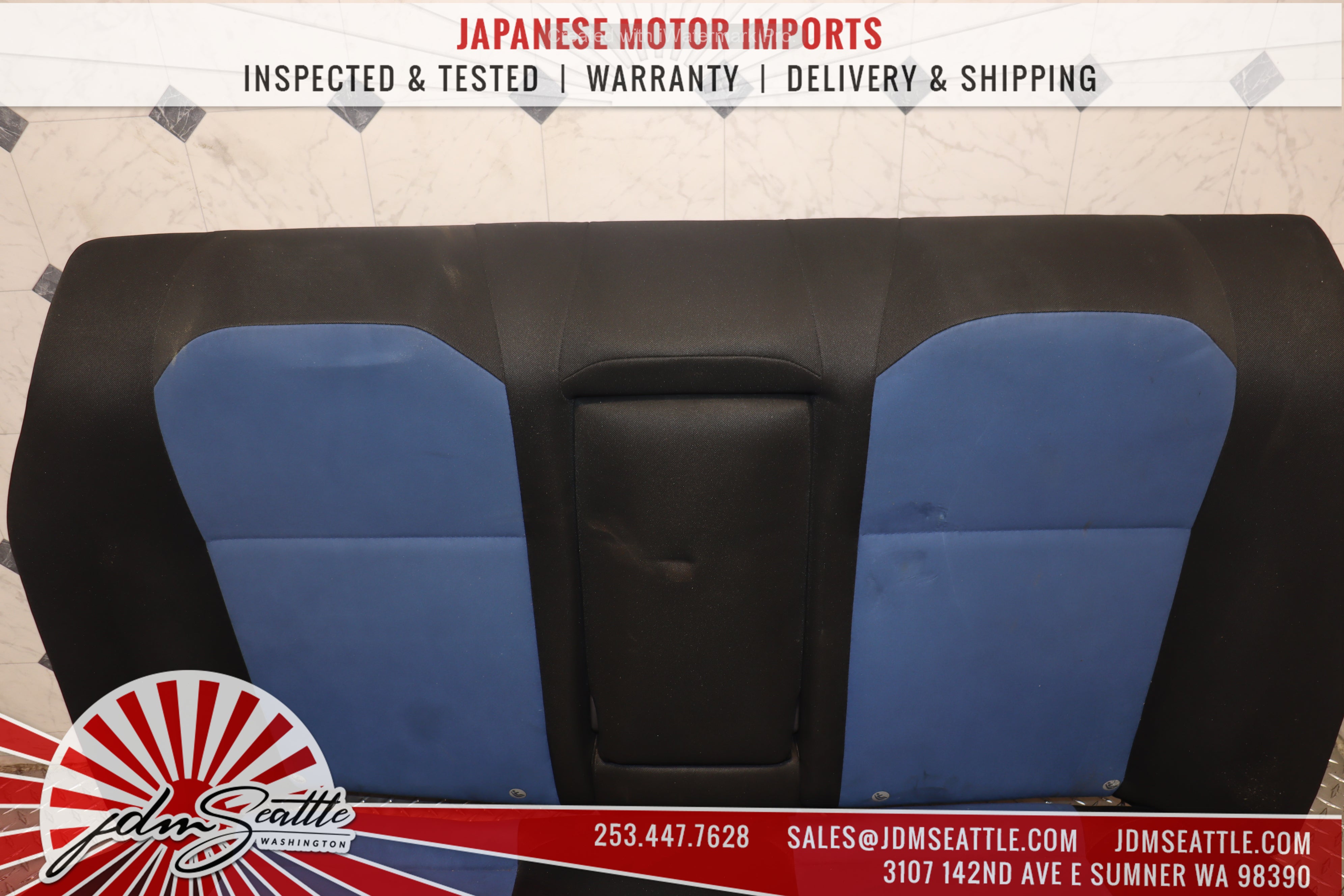 2002-2007 Subaru Impreza WRX STI GDB Complete Blue Front & Rear Seats - JDM Performance Upgrade for Racing & Street Use