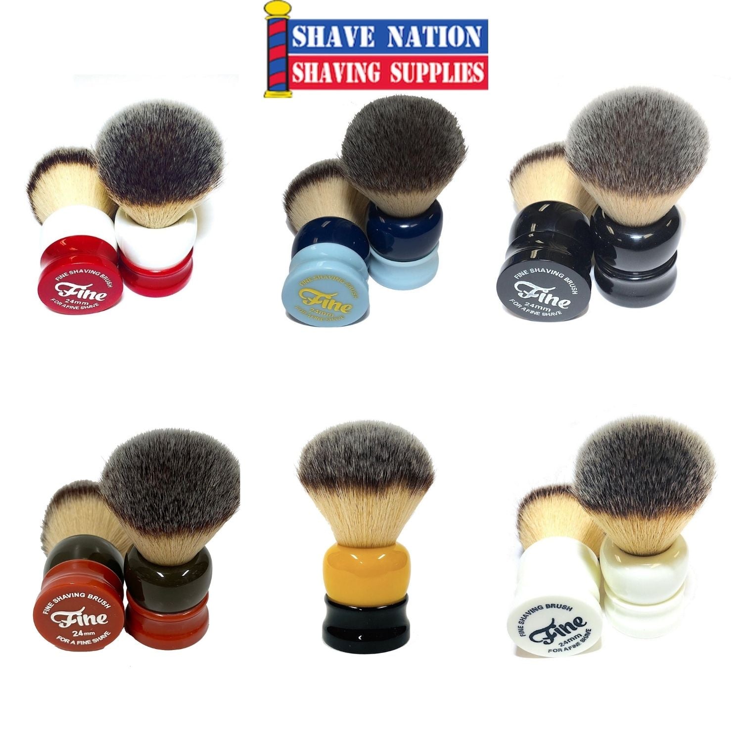 Premium Synthetic Shaving Brush for Men - Soft & Durable Stout Shave Brush with Ergonomic Handle - Perfect for Wet Shaving, Travel & Grooming Kits