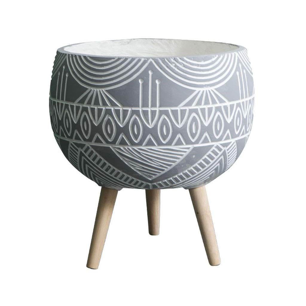 2021 Large Three-Legged Flower Pot - Outdoor Garden & Indoor Decor for Home, Living Room, Office - 3 Colors (Size D) - Perfect for Plants, Succulents & Office Decorations