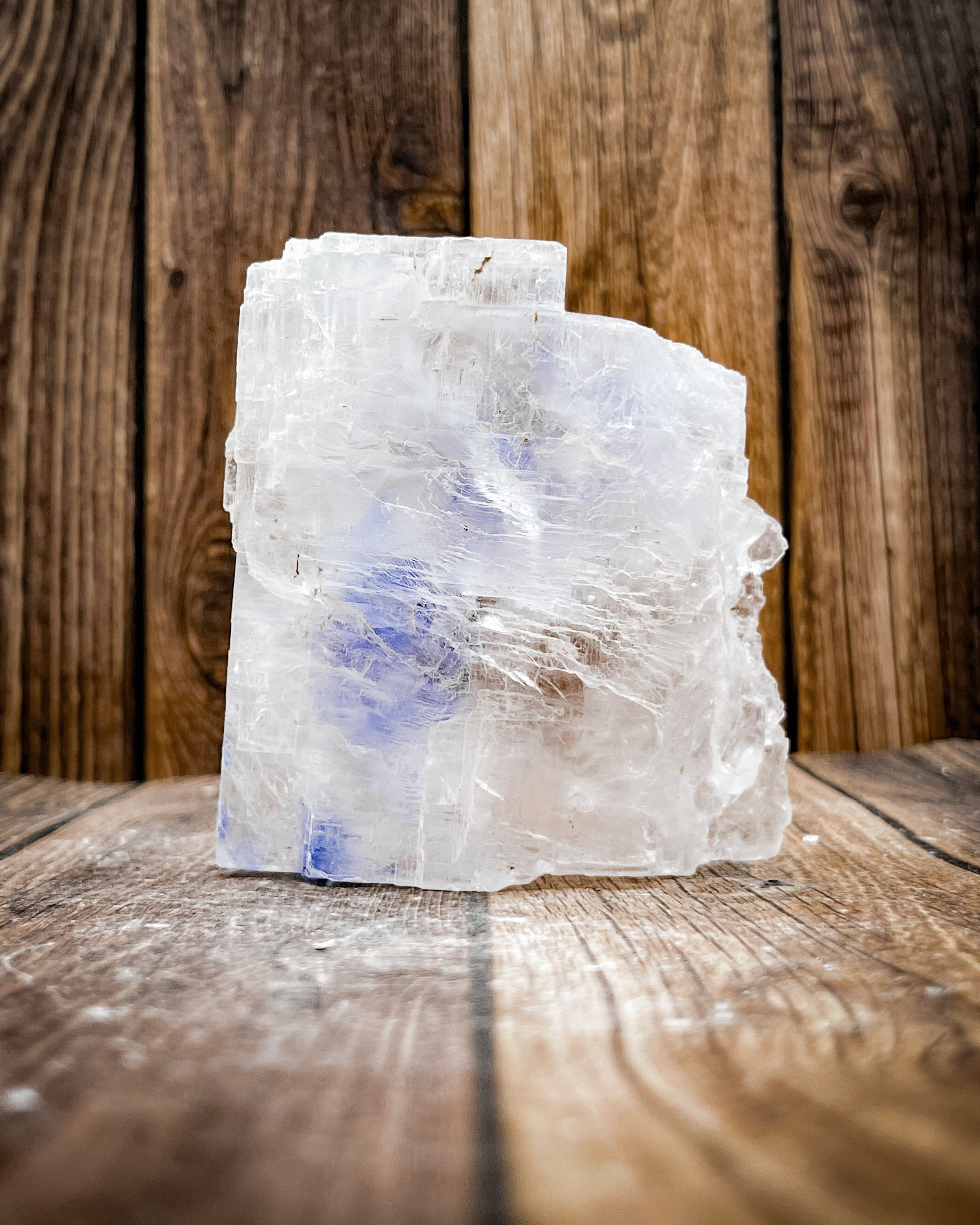 Natural Blue Halite Crystal Specimen - Rare Mineral Rock for Collectors, Home Decor & Healing Crystals | Perfect for Display Cases, Meditation Spaces & Geology Enthusiasts