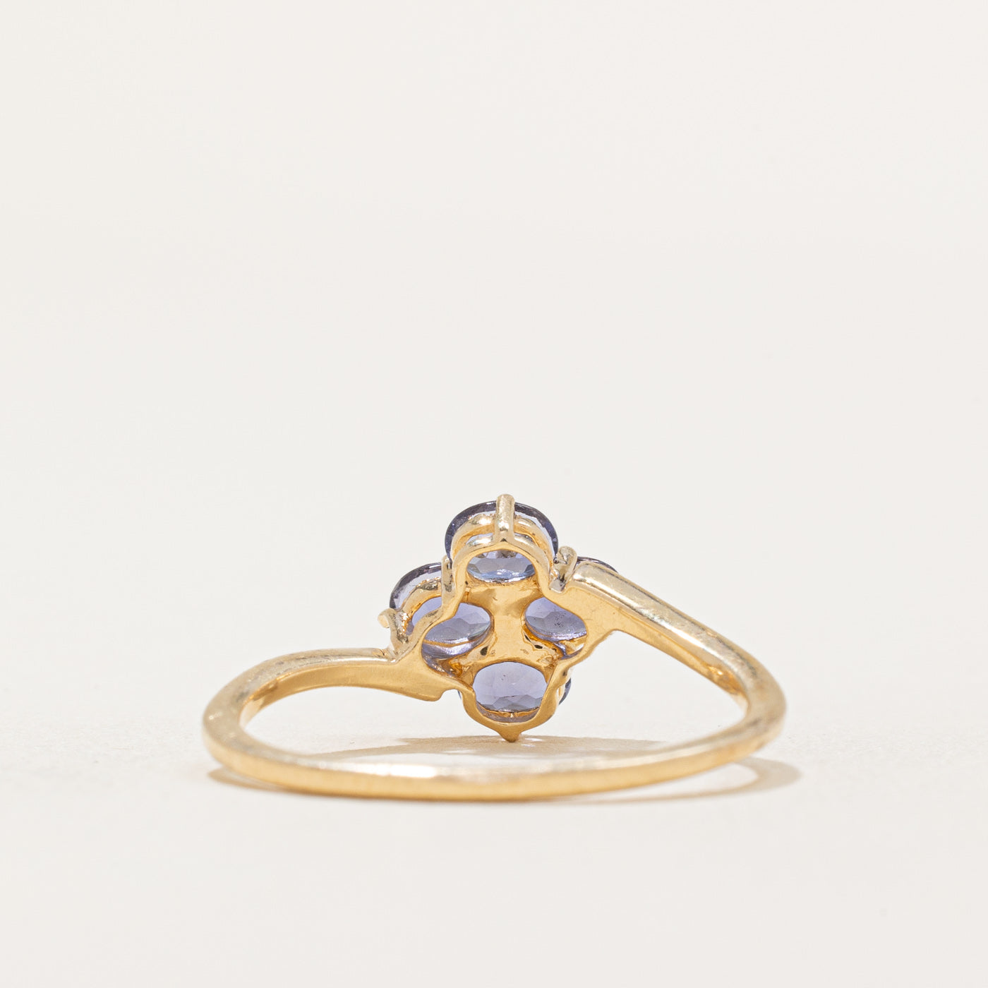 Exquisite 0.60ctw Tanzanite Cluster Ring - Size 7 | Elegant Blue Violet Gemstone Jewelry for Women | Perfect for Anniversary, Birthday & Special Occasion Gifts