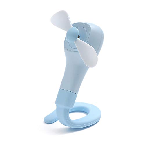 Mini USB Rechargeable Handheld Fan with Telescopic Hose - Portable Folding Desk Fan for Home, Office, Travel & Camping - Perfect for Indoor Use, Outdoor Activities and Personal Cooling