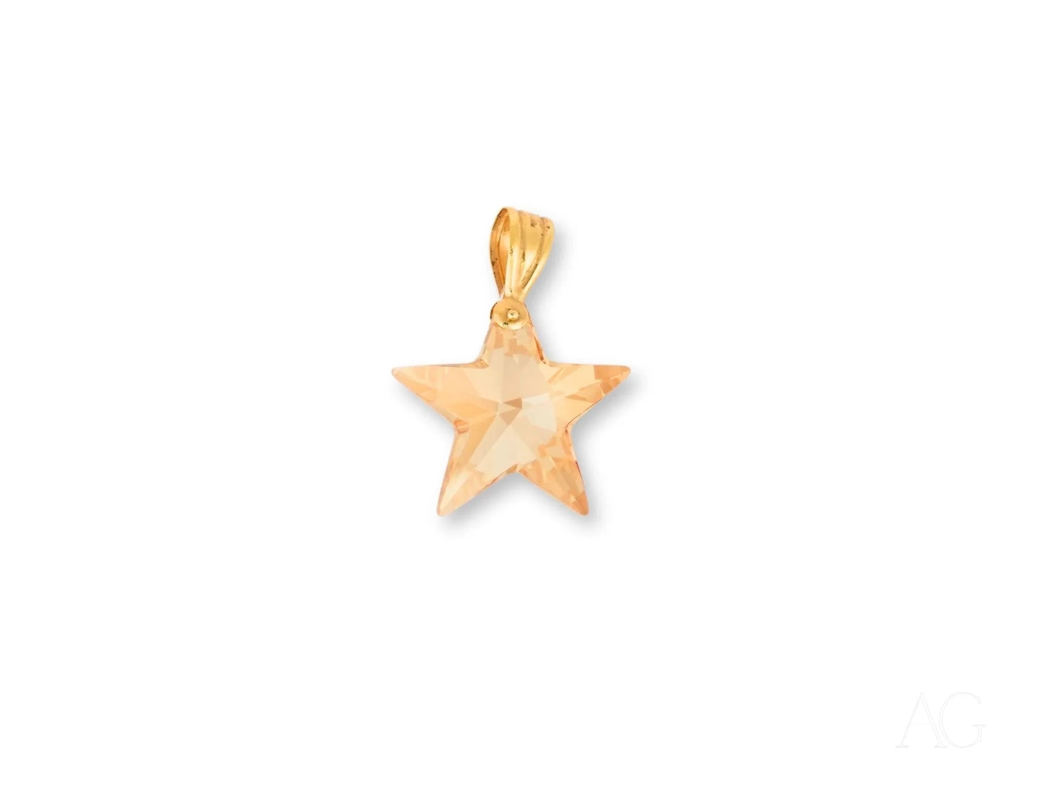 Celestial Smoke Crystal Star Pendant Necklace - Elegant Bohemian Jewelry for Women - Perfect for Yoga, Meditation & Spiritual Healing