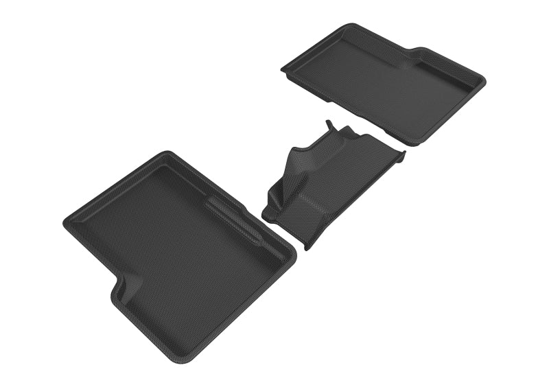 3D MAXpider Custom Fit All-Weather Floor Mats for 2015-2020 Jeep Renegade Kagu 2nd Row - Premium Black Car Mats for Ultimate Protection | Perfect for Off-Roading, Daily Commute & Family Road Trips