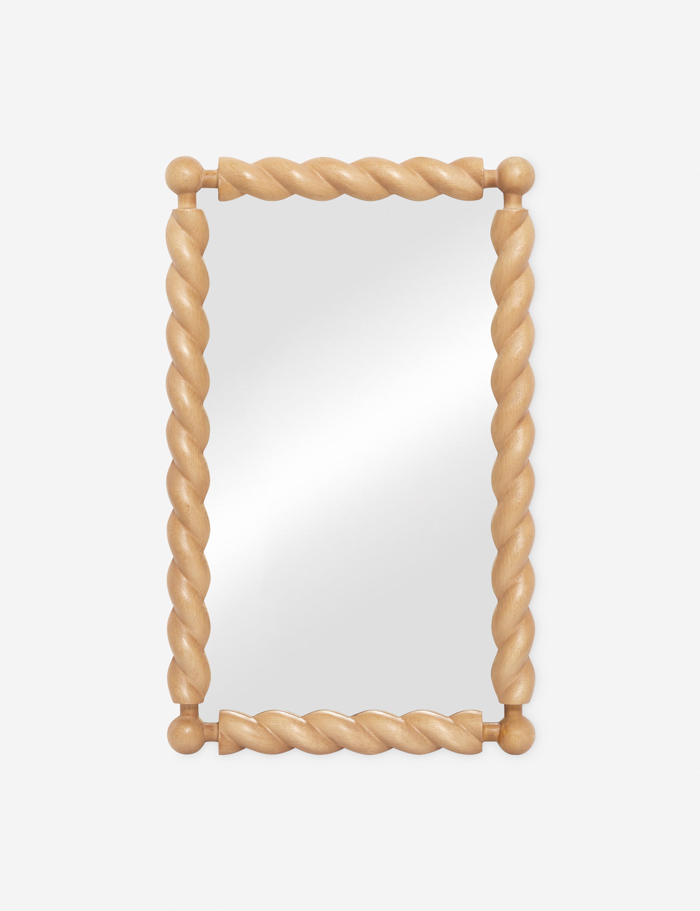 Sarah Sherman Samuel Braided Mirror - Handwoven Rattan Wall Decor for Boho, Farmhouse & Coastal Style Homes - Perfect for Living Room, Bedroom or Entryway