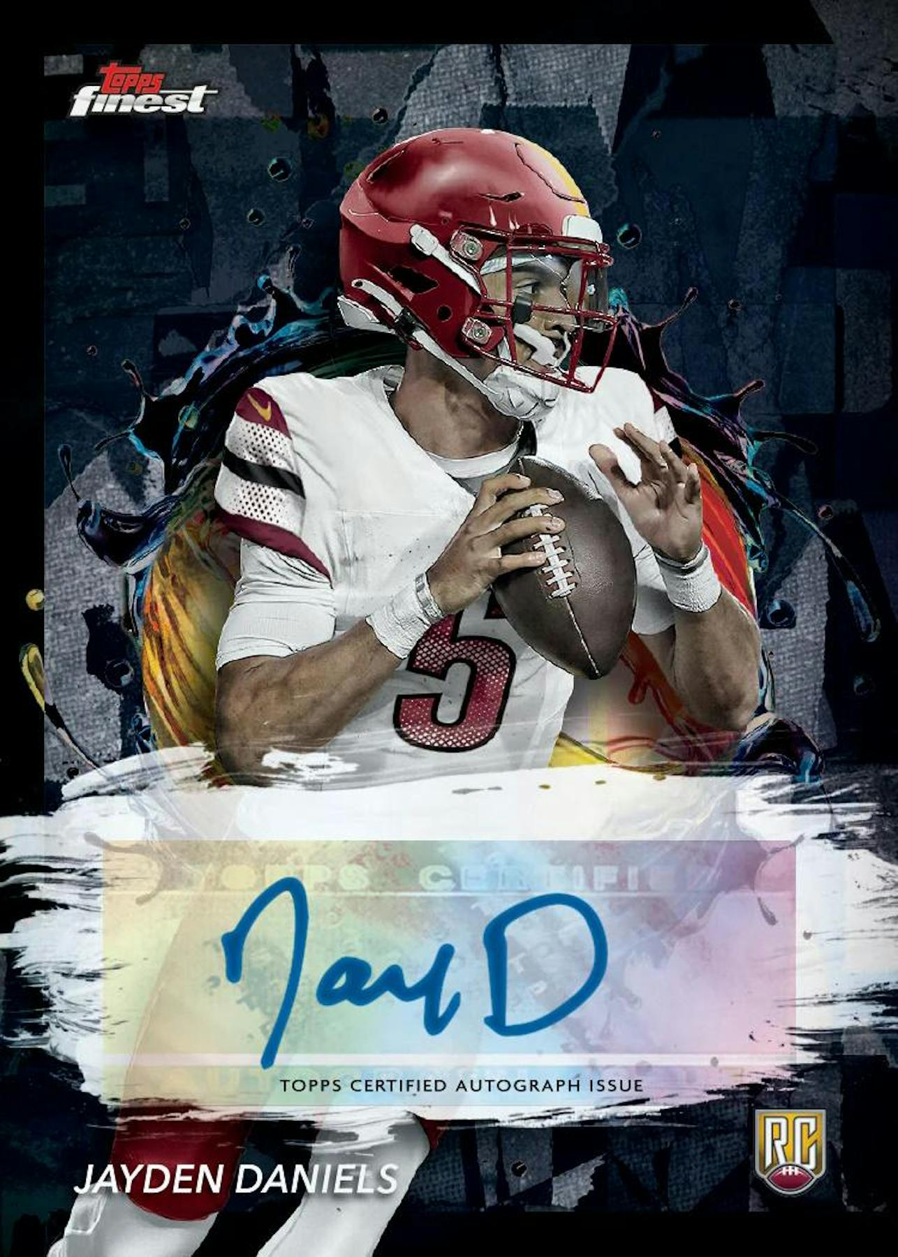 2024 Topps Finest Football Hobby Box - Premium NFL Trading Cards Collection for Collectors & Investors - Perfect for Sports Memorabilia Displays, Fantasy Football Drafts & Gift Giving
