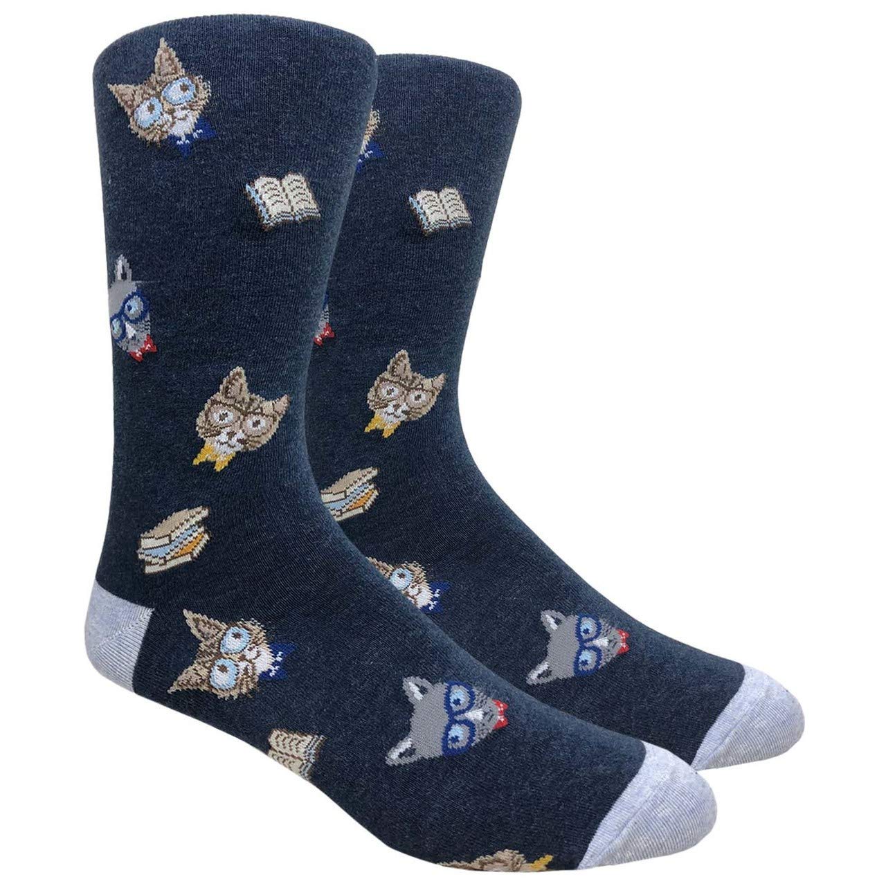 Urban-Peacock Men's Novelty Dress Socks - Fun & Colorful Patterns, Multi-Pack Options for Casual & Formal Wear - Perfect Gift for Holidays, Office & Special Occasions