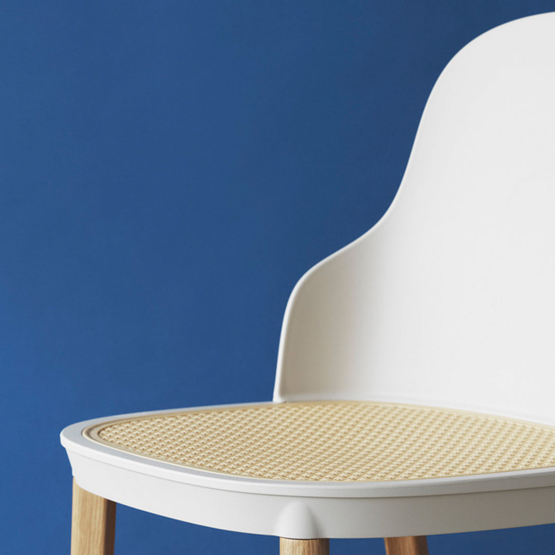 Allez Modern Dining Chair with Woven Wicker Seat - Comfortable & Stylish for Kitchen, Dining Room, or Patio