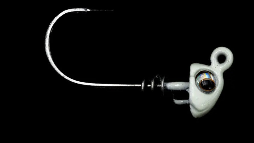 NLBN No Live Bait Needed Hot Heads Screw Lock Jig Heads for 3 Paddle Tails - Saltwater & Freshwater Fishing Lures for Bass, Trout, and Walleye - Perfect for Kayak, Shore, and Boat Fishing