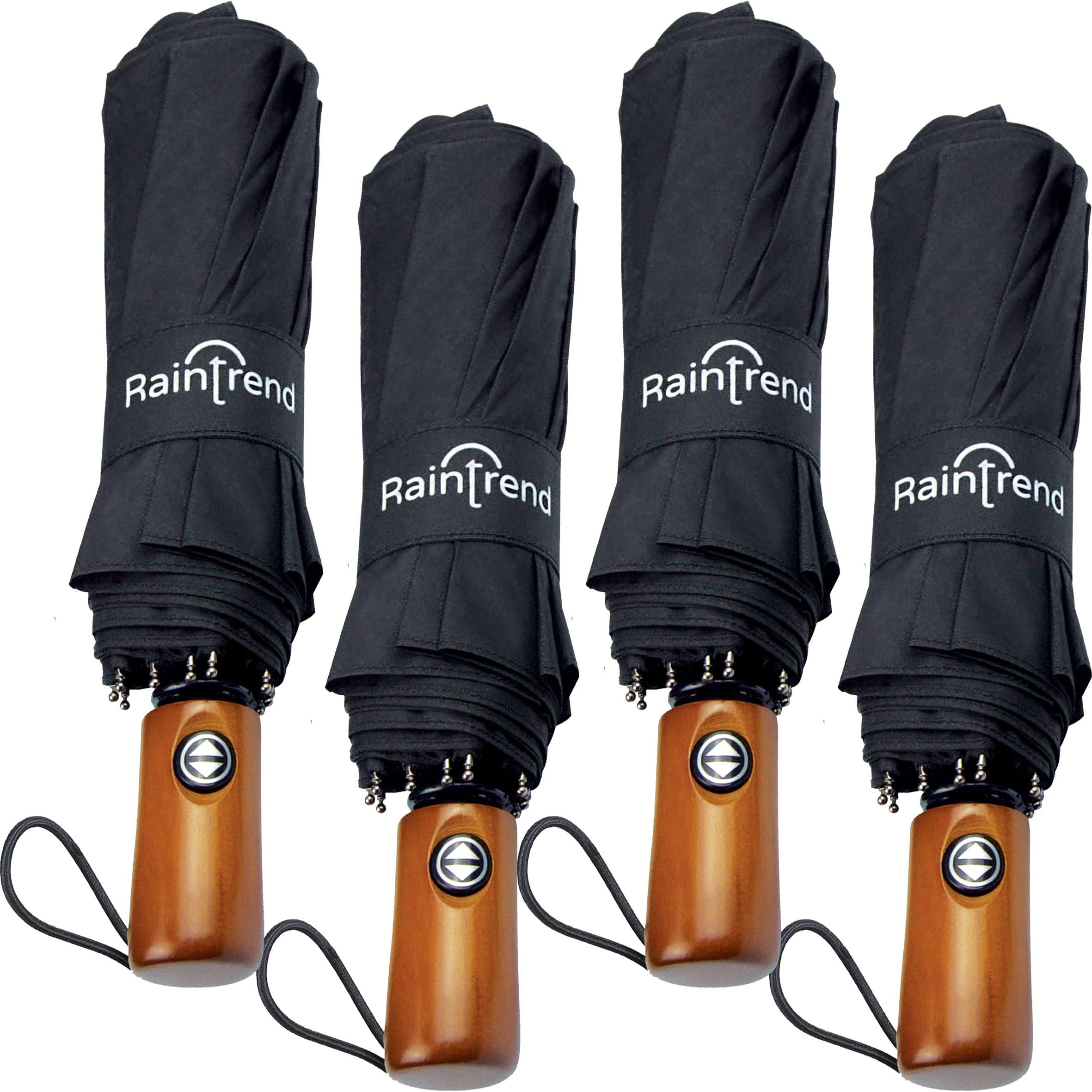 Windproof Automatic Travel Umbrella with 10% Larger Canopy - Compact Folding Portable Rain Umbrella for Men & Women - Perfect for Backpack, Purse & Outdoor Activities