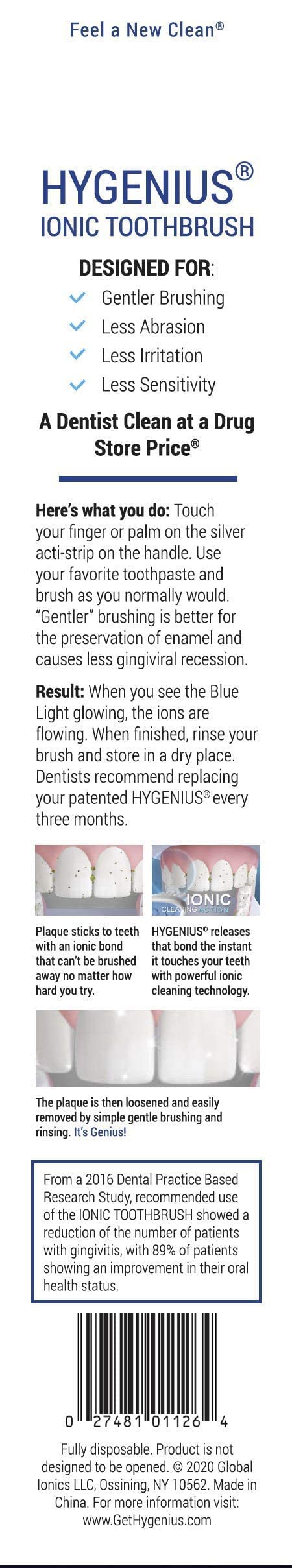 **Ionic Toothbrush for Plaque Removal - Dentist-Approved Electric Toothbrush with Trillion ION Technology for Deep Cleaning - Lavender (Perfect for Travel & Daily Oral Care)**