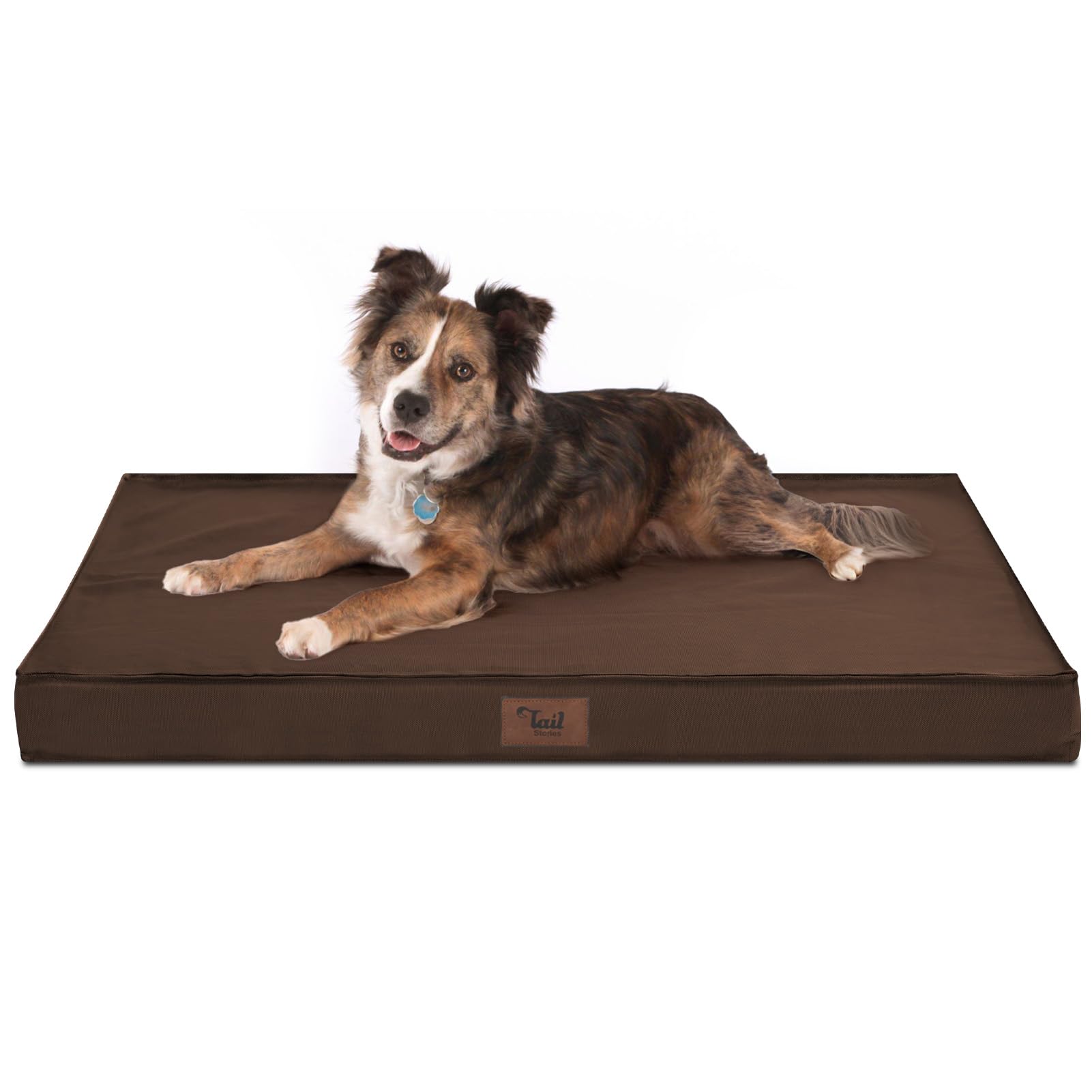 **Waterproof Orthopedic Dog Bed for Large Dogs - Washable Removable Oxford Cover, Egg Foam Support - Perfect for Outdoor, Indoor & Kennel Use**